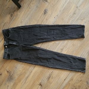Black H&M straight leg ankle jeans